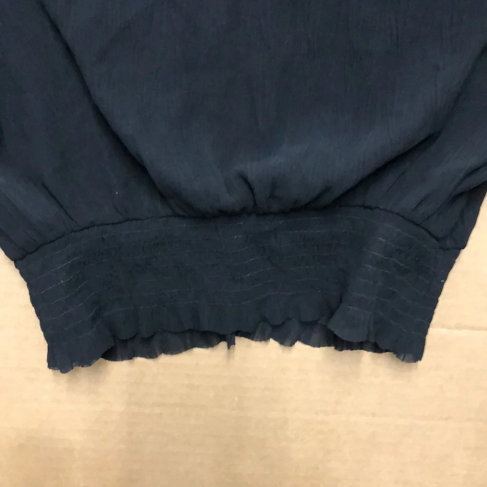 NWT, AllSaints  Thallo blouse , blk US sz 2 - Picture 9 of 11